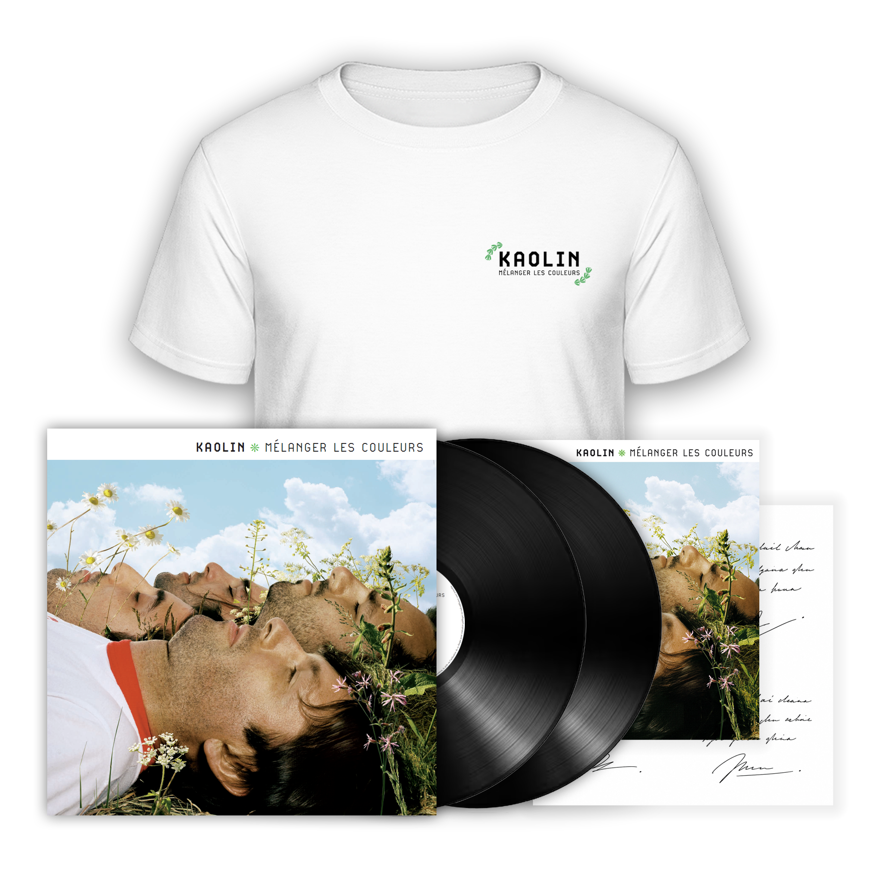 2LP gatefold “Mélanger les couleurs“ + T-shirt + Poster dédicacé