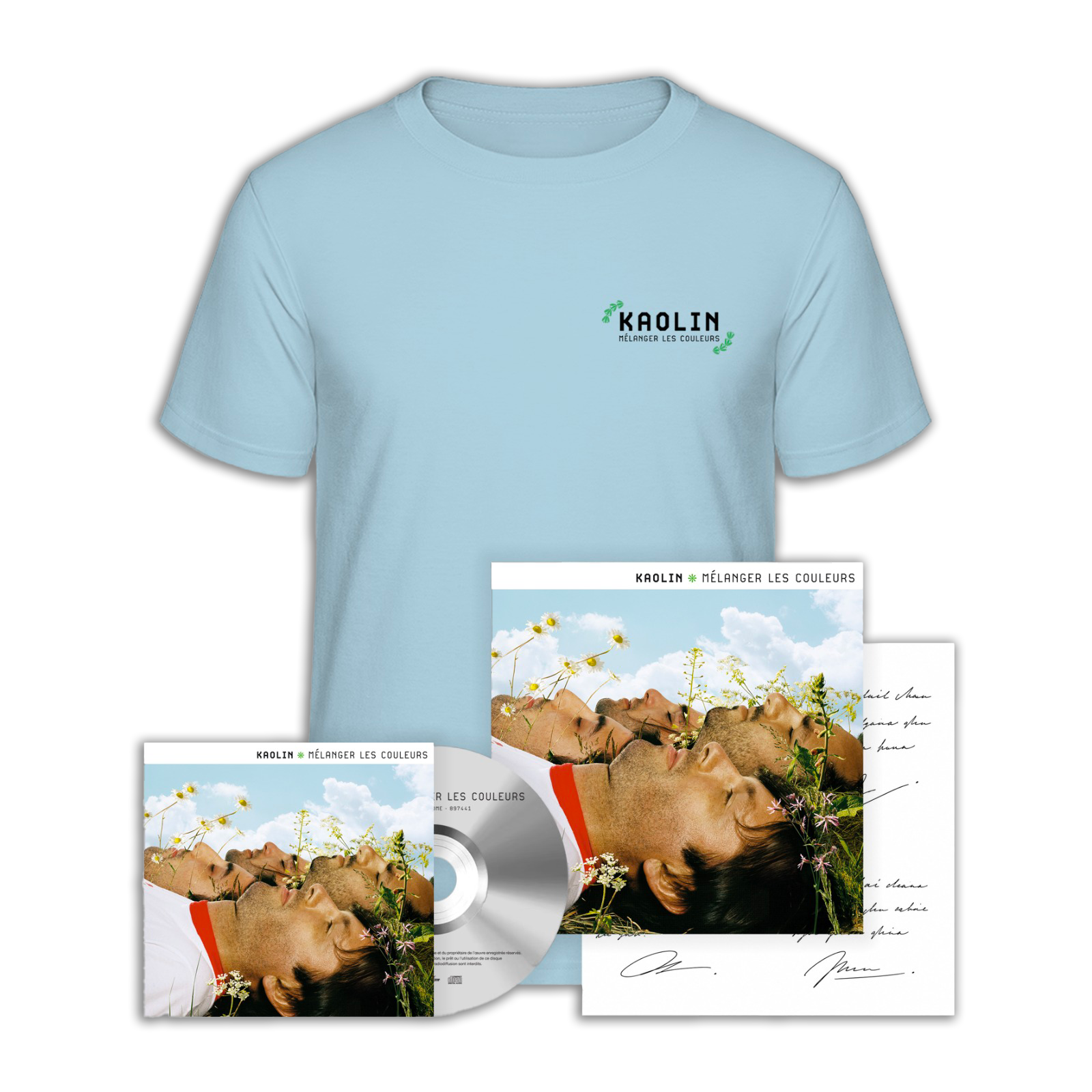 CD “Mélanger les couleurs“ + T-shirt + Poster dédicacé