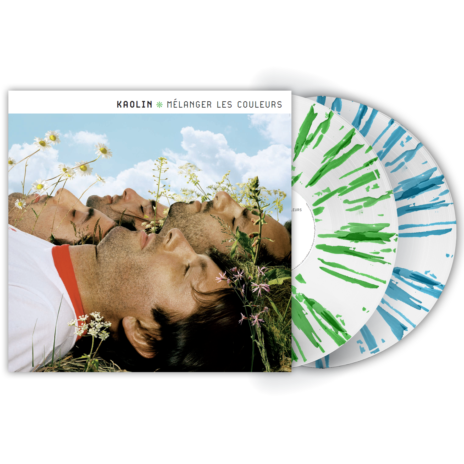 Mégapack “Mélanger les couleurs“ 2LP gatefold splatter numéroté + CD + T-shirt + Poster dédicacé