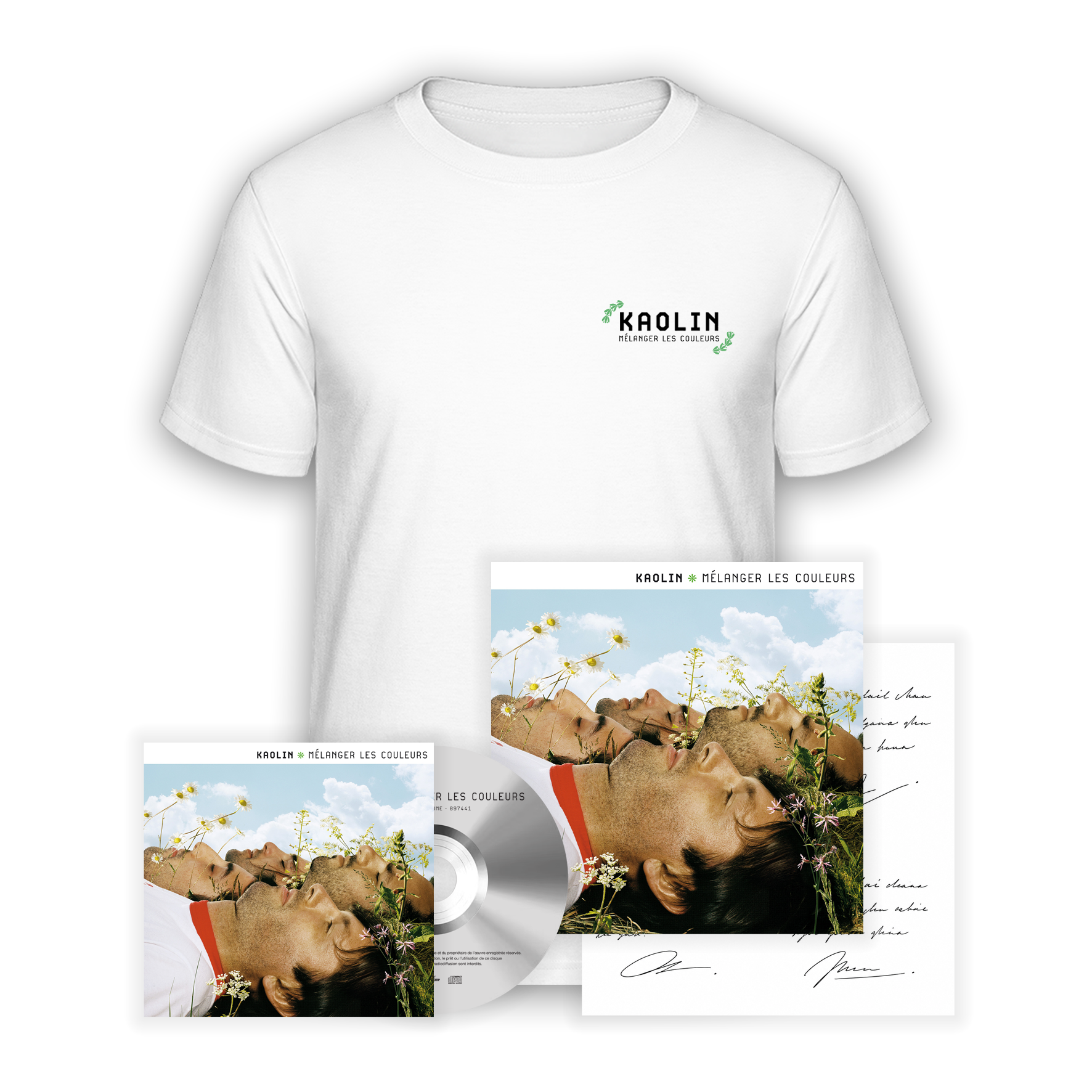 CD “Mélanger les couleurs“ + T-shirt + Poster dédicacé